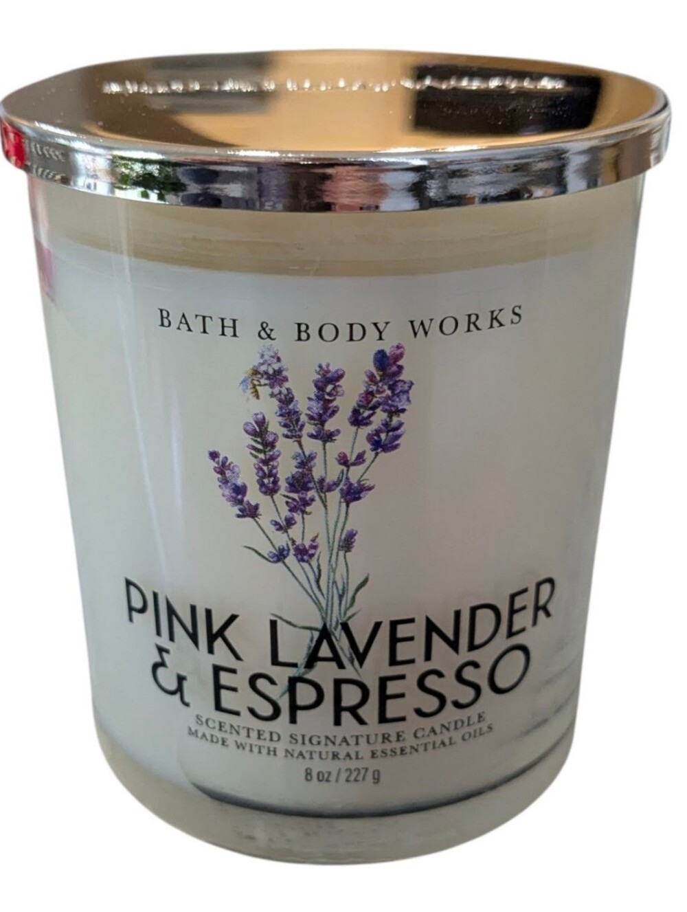 NEW Bath and Body Works "Pink Lavender Espresso" Single Wick Candle